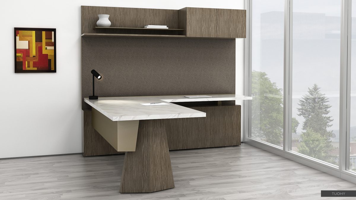 L-Shaped Private Office 114250