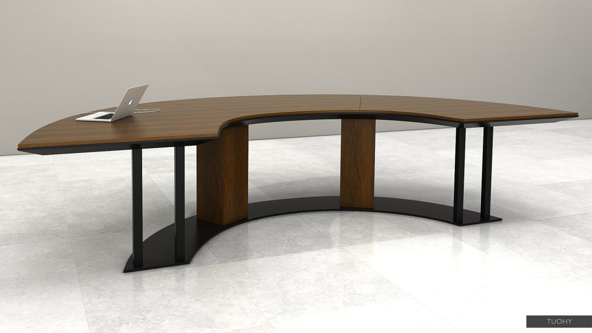 Half-Circle Conference Table 114281