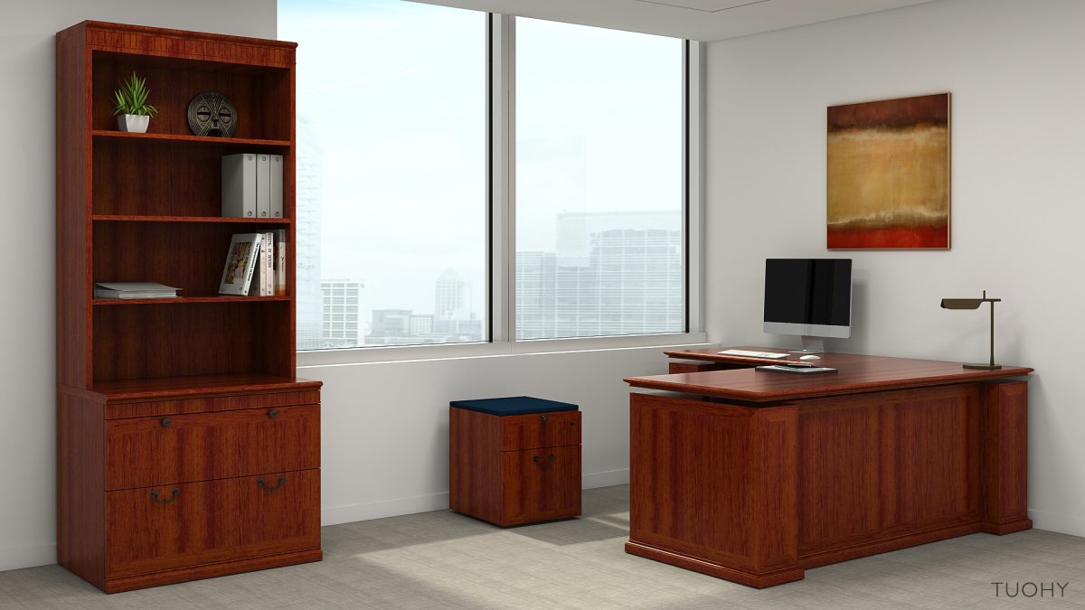 Freestanding Desk with Storage 114775