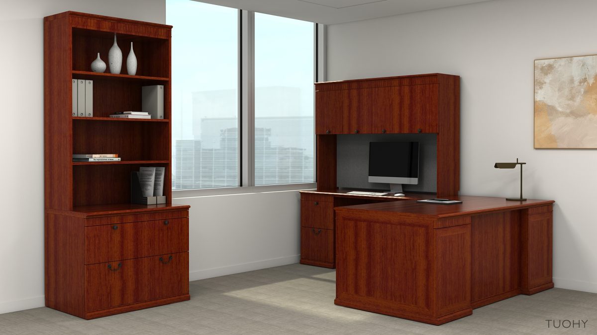 L-Shape Office with Storage 114775