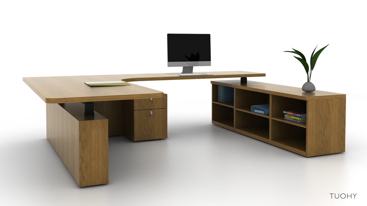 U-Shape Office with Corner Surface 114769